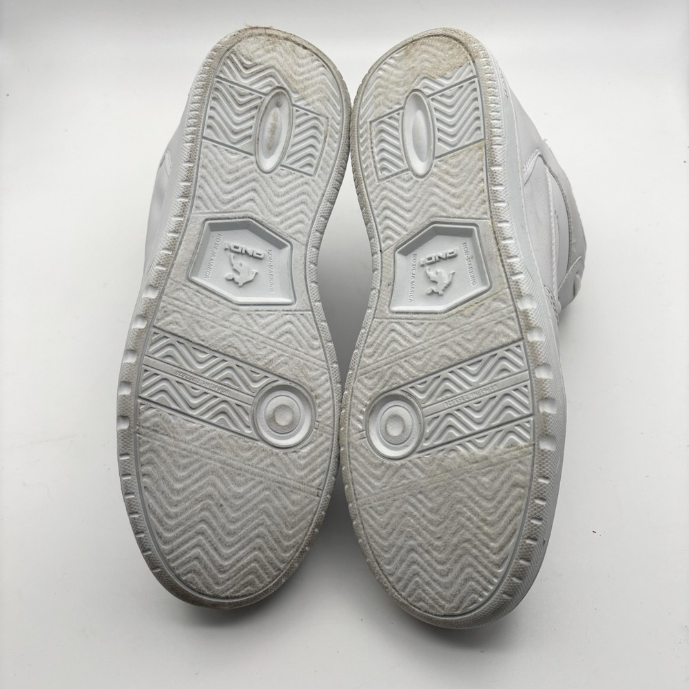 AND1 Shoes Womens 9 High Top Basketball Sneaker White Leather Lace Up Low Top - Picture 6 of 8
